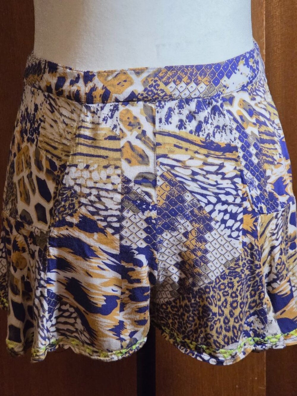 ASTR The Label Animal Print High-Waisted Skort - S